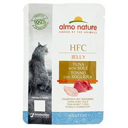 Produktbild von Almo Nature HFC Jelly Thunfisch mit Seezunge - 24 x 55 g