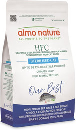 Produktbild von Almo Nature HFC Longevity Sterilized Wolfsbarsch & Goldbrasse - 1,2 kg