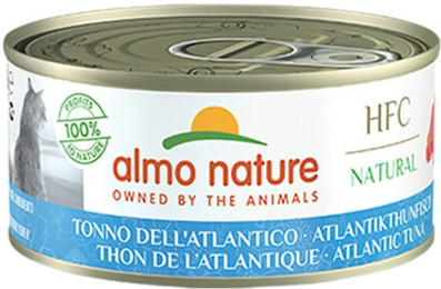 Produktbild von Almo Nature HFC Natural 150g Dose Katzennassfutter 24 x 150 Gramm Atlantikthunfisch