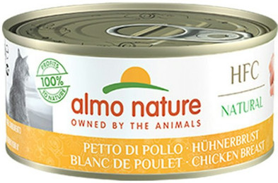 Produktbild von Almo Nature HFC Natural 150g Dose Katzennassfutter 24 x 150 Gramm Hühnerbrust