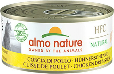 Produktbild von Almo Nature HFC Natural 150g Dose Katzennassfutter Sparpaket 48 x 150 Gramm Hühnerschenkel