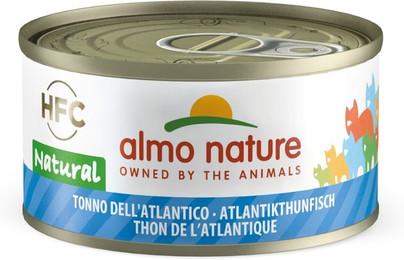 Produktbild von Almo Nature HFC Natural 70g Dose Katzennassfutter 24 x 70 Gramm Atlantikthunfisch