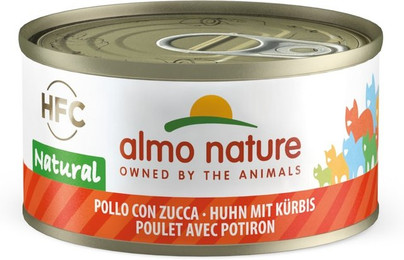 Produktbild von Almo Nature HFC Natural 70g Dose Katzennassfutter 24 x 70 Gramm Huhn & Kürbis