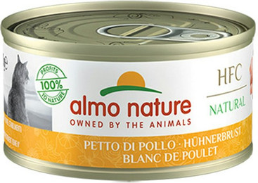 Produktbild von Almo Nature HFC Natural 70g Dose Katzennassfutter 24 x 70 Gramm Hühnerbrust