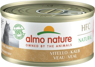 Produktbild von Almo Nature HFC Natural 70g Dose Katzennassfutter Sparpaket 48 x 70 Gramm Kalb