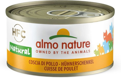 Produktbild von Almo Nature HFC Natural 70g Dose Katzennassfutter Sparpaket 48 x 70 Gramm Kitten Huhn