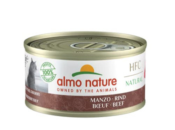Produktbild von Almo Nature HFC Natural Katzenfutter Nass Rind - 24 x 70 g