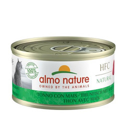 Produktbild von Almo Nature HFC Natural Katzenfutter Thunfisch und Mais - 24 x 70 g