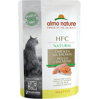 Produktbild von Almo Nature HFC Natural Katzennassfutter Huhn & Lachs - 24 x 55 g