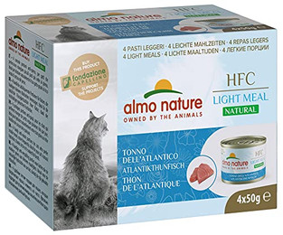 Produktbild von Almo Nature HFC Natural Light Meal Katzenfutter Atlantikthunfisch - 4 x 50 g