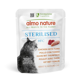 Produktbild von Almo Nature HFC Sterilised Huhn mit Thunfisch - 24 x 50 g