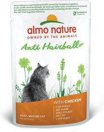 Produktbild von Almo Nature Holistic 70g Beutel Katzennassfutter 30 x 70 Gramm Anti-Hairball Huhn