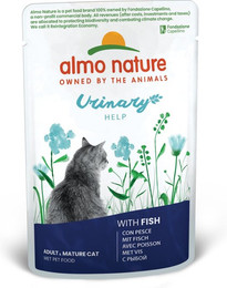 Produktbild von Almo Nature Holistic 70g Beutel Katzennassfutter Sparpaket 60 x 70 Gramm Urinary Help Fisch