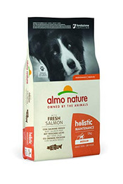 Produktbild von Almo Nature Holistic Hundefutter Adult Lachs & Reis Medium - 12 kg