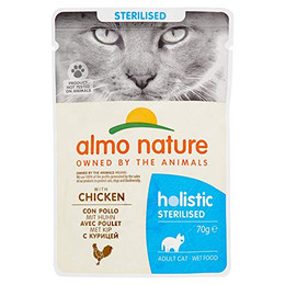 Produktbild von Almo Nature Holistic Sterilised mit Huhn - 6 x 70 g