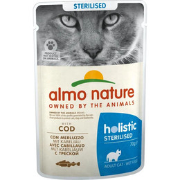 Produktbild von Almo Nature Holistic Sterilised Nassfutter mit Kabeljau - 70 g