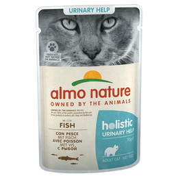 Produktbild von Almo Nature Holistic Urinary Help Fisch Katzenfutter - 6 x 70 g