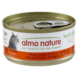 Produktbild von Almo Nature Huhn und Kürbis Katzenfutter nass - 24 x 70 g