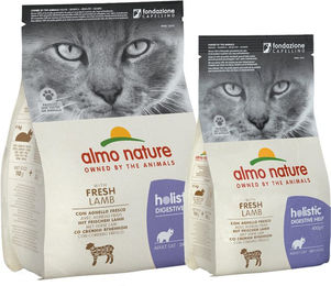 Almo Nature Kat Holistic Droogvoer - Digestive Help - Lamm - 400g – Bild 1 von 4