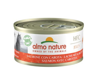 Produktbild von Almo Nature Lachs und Karotte Katzenfutter nass - 24 x 70 g