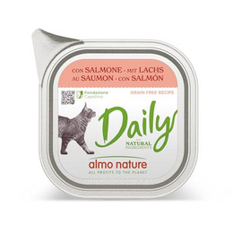 Produktbild von almo nature Tagesmenü Gatto Fodera Con Salmone - 32 x 100 g