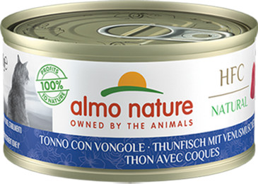 Produktbild von Almo Nature Thunfisch und Venusmuschel Katzenfutter - 24 x 70 g
