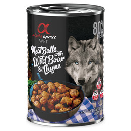 Produktbild von alpha spirit Dog Meatballs Wildschwein & Thymian - 6 x 400 g