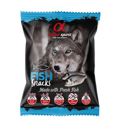 Produktbild von alpha spirit Dog Snack gewürfelt Fisch - 50 g