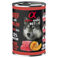 Produktbild von alpha spirit Rind mit Melone - 6 x 400 g