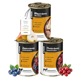 Produktbild von alphazoo Hundefutter nass Mixpaket M - 3 x 400 g