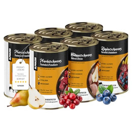 Produktbild von alphazoo Hundefutter nass Mixpaket XL - 6 x 400 g