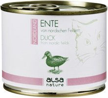 Produktbild von alsa-nature NORDLAND Ente Nassfutter für Katzen - 12 x 200 g