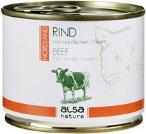 Produktbild von alsa-nature NORDLAND Rind von nordischen Wiesen Nassfutter - 12 x 200 g