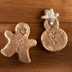 Produktbild von alsa-nature Weihnachtskeks Schneemann & Lebkuchenmann, 2 x 2 Stück, Länge: ca. 12 cm