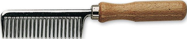 Produktbild von Alu-Pferdehaarkamm mit Holzgriff HorseGuard