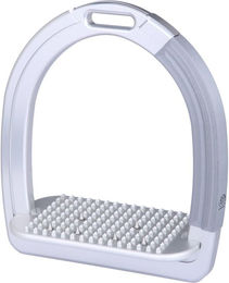 Produktbild von Aluminium Sicherheitssteigbügel schräg mit Spitzen Alfa Jump Safety2