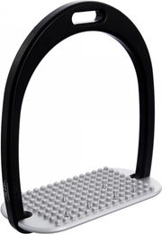 Produktbild von Aluminium Steigbügel mit flachem Boden und Edelstahlspitzen Alfa Jump