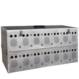 Produktbild von Aluminium Transportkorb - Kleintiertransportbox - Transportkiste -14 Abteilungen (2x7)