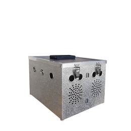 Produktbild von Aluminium Transportkorb - Kleintiertransportbox - Transportkiste - 2 Abteilungen