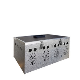 Produktbild von Aluminium Transportkorb - Kleintiertransportbox - Transportkiste - 4 Abteilungen