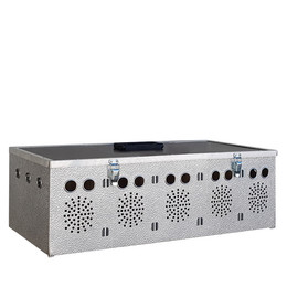 Produktbild von Aluminium Transportkorb - Kleintiertransportbox - Transportkiste - 5 Abteilungen