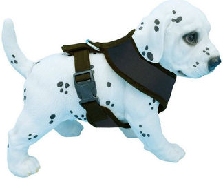 Alvonja Hunde-Geschirr Hundegeschirr kleine, mittlere, große Hunde Welpen, dunkelbraun, XL, Polyester, verstellbar, verschiedene Größen – Bild 1 von 5