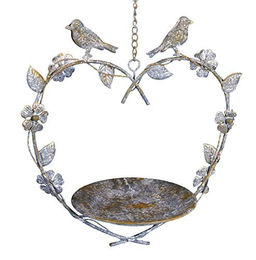 Ambiente Haus Vogeltränke Herzform aus Metall - 0,2 l – Bild 1 von 5