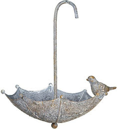 Produktbild von Ambiente Haus Vogeltränke Vogelfutterstelle Metall Regenschirm - 0,3 l