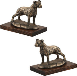 Produktbild von American Staffordshire Terrier Amstaff II Hundefigur Skulptur braun