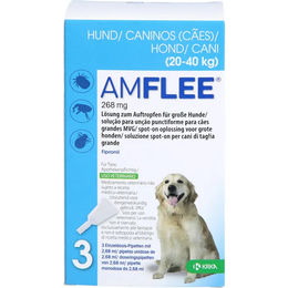 Produktbild von AMFLEE 268 mg Spot-on Lsg.f.große Hunde 20-40kg 3 St.