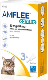 Produktbild von AMFLEE combo 50/60mg Lsg.z.Auftropfen f.Katzen 3 St.