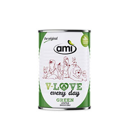 Produktbild von AMI Dog Veganes Nassfutter V-Love GREEN - 12 x 400 g