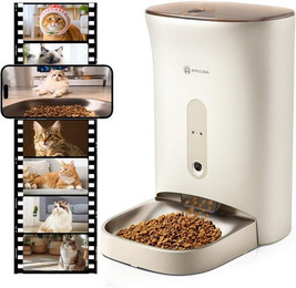 Produktbild von AmiCura Futterautomat F1 Pro 4.5L mit 2K Kamera und App-Steuerung - 4,5 l