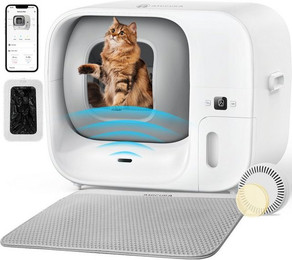 Produktbild von AmiCura Katzentoilette Cura 3 Automatisch mit Selbstreinigung und Selbstverpackung - 60 l